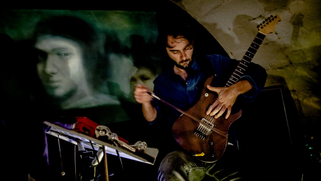 Thomas Leuwers en train de jouer